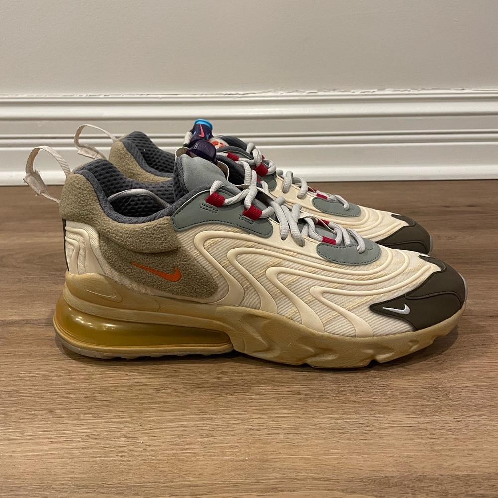 Size 12- Nike Air Max 270 React ENG x Travis Scott Cactus Trails 2020-Pre Owned